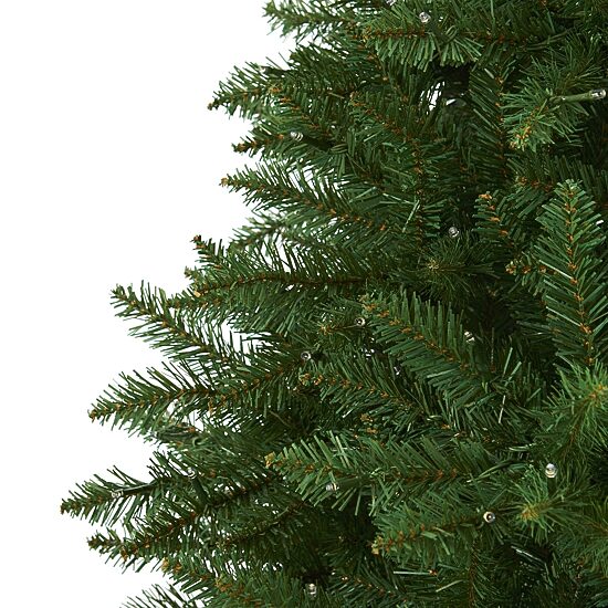 Nearly Natural 7 1/2 Foot Pre-Lit Fir Christmas Tree