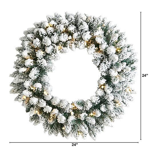 Nearly Natural Pre-Lit Wreath