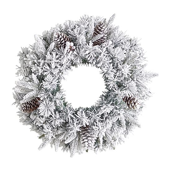 Nearly Natural Pre-Lit Wreath