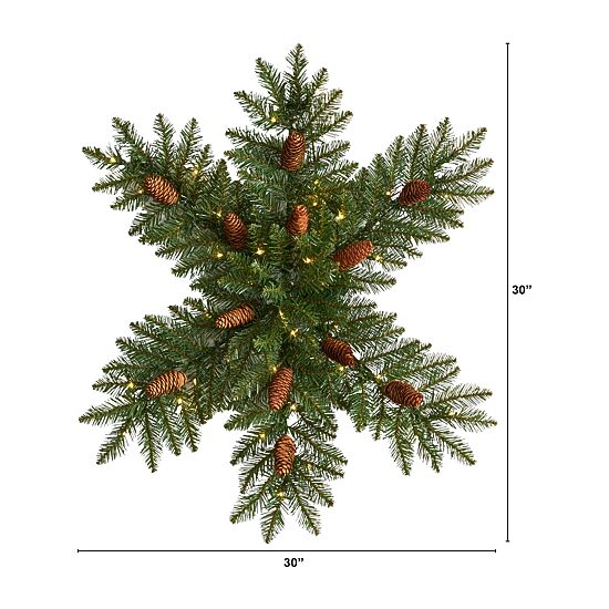 Nearly Natural Pre-Lit Wreath