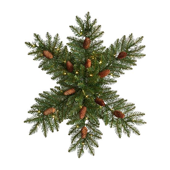 Nearly Natural Pre-Lit Wreath
