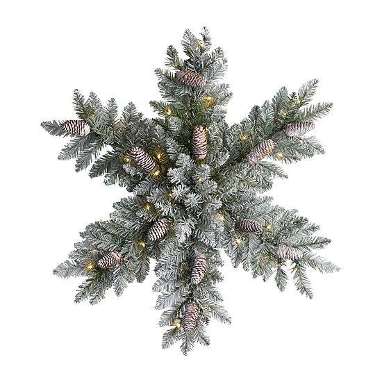 Nearly Natural Pre-Lit Wreath