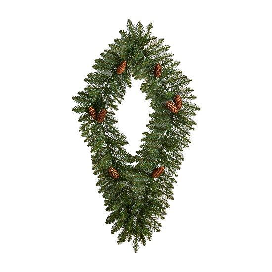 Nearly Natural Pre-Lit Wreath