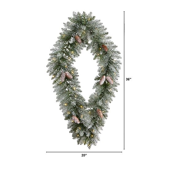 Nearly Natural Pre-Lit Wreath