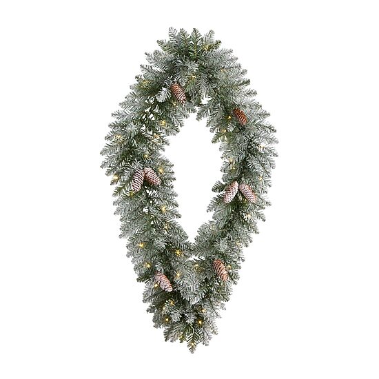 Nearly Natural Pre-Lit Wreath