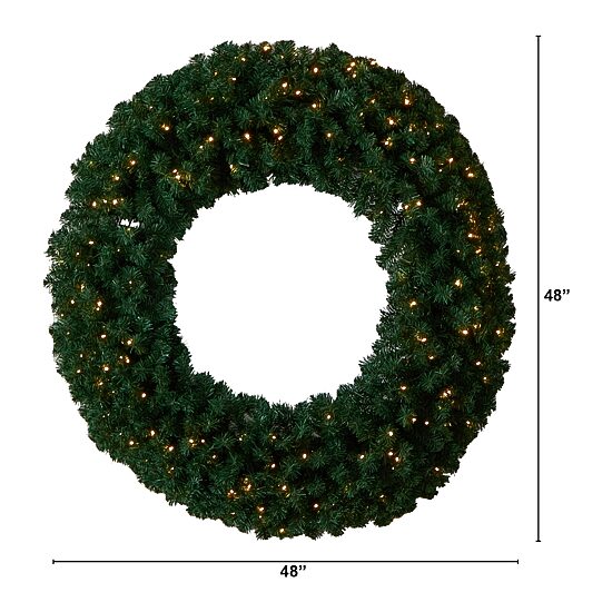 Nearly Natural Pre-Lit Wreath