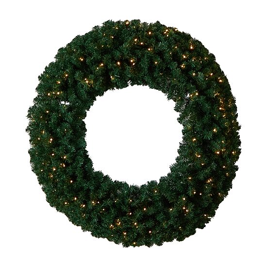 Nearly Natural Pre-Lit Wreath