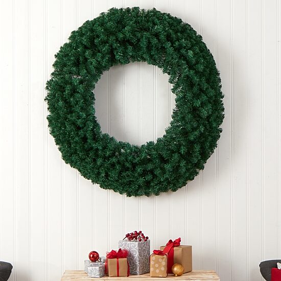 Nearly Natural Pre-Lit Wreath