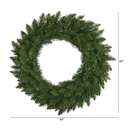 Nearly Natural Pre-Lit Wreath