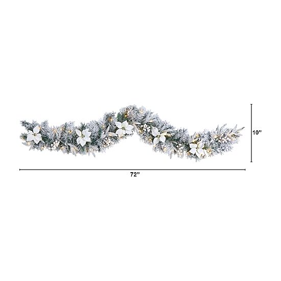 Nearly Natural Pre-Lit Indoor Garland