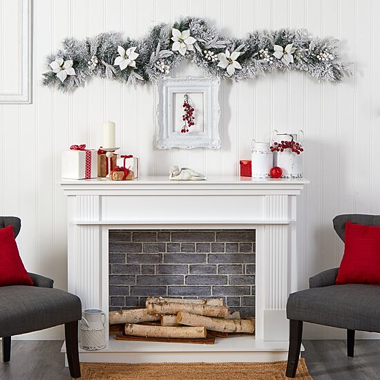Nearly Natural Pre-Lit Indoor Garland