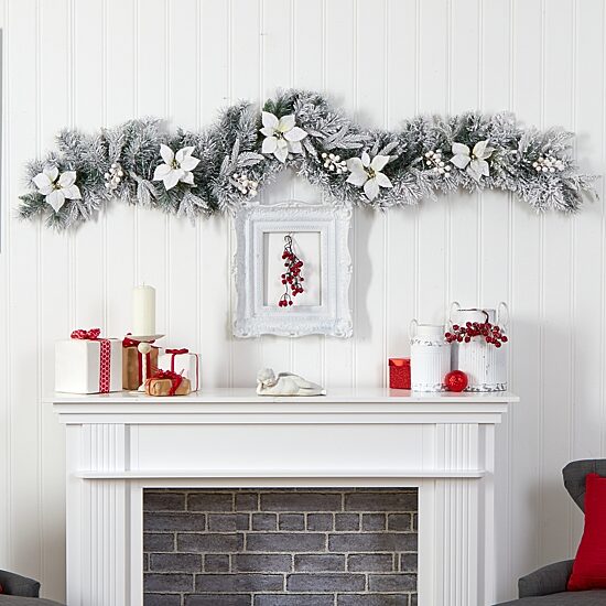 Nearly Natural Pre-Lit Indoor Garland