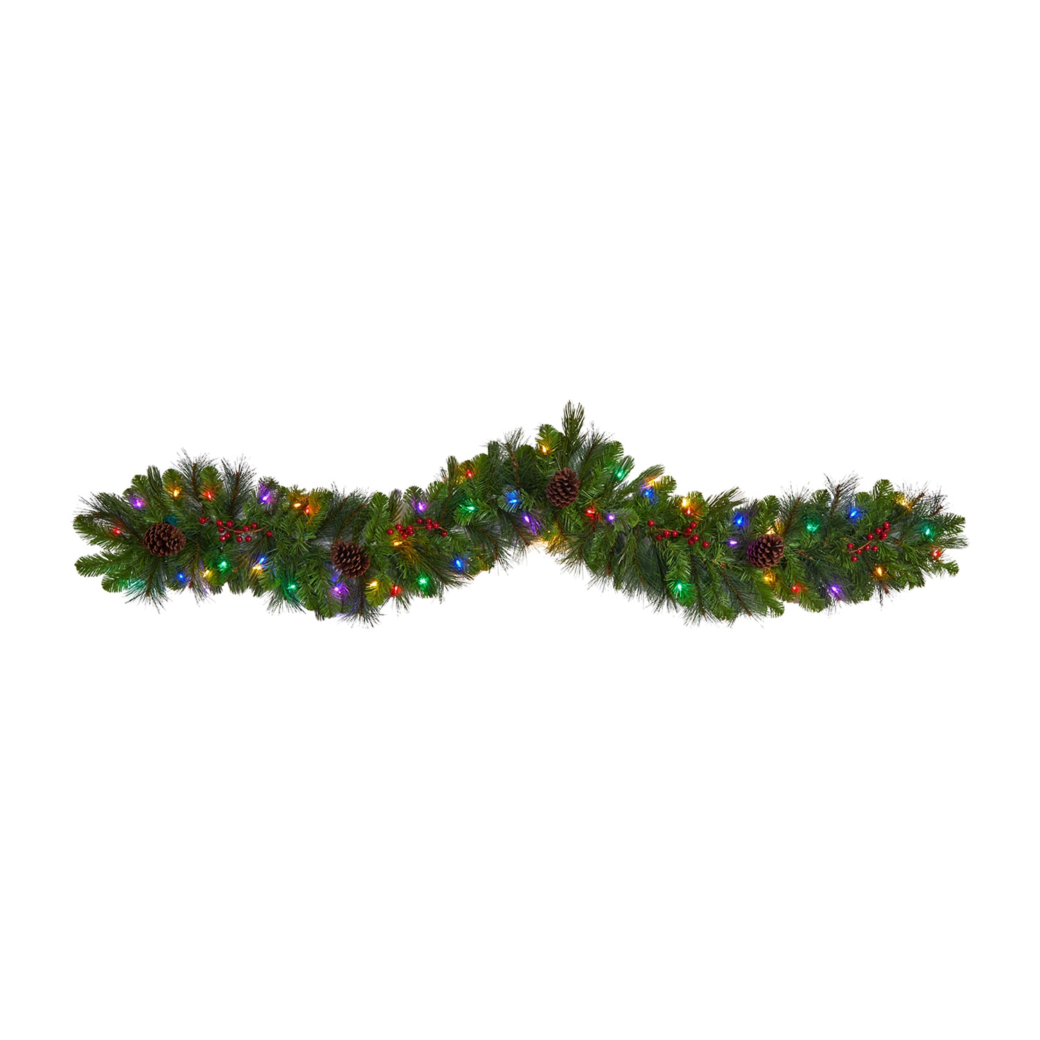 Nearly Natural Pre-Lit Indoor Garland