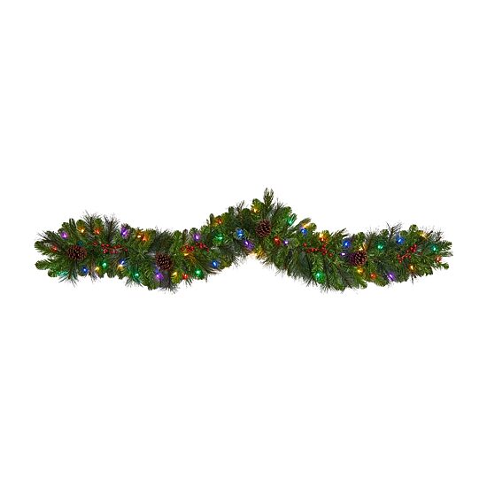 Nearly Natural Pre-Lit Indoor Garland