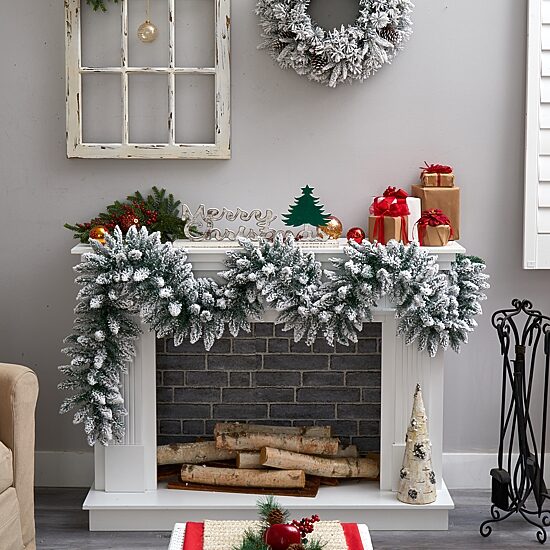 Nearly Natural Pre-Lit Indoor Garland