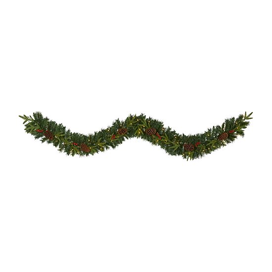 Nearly Natural Pre-Lit Indoor Garland