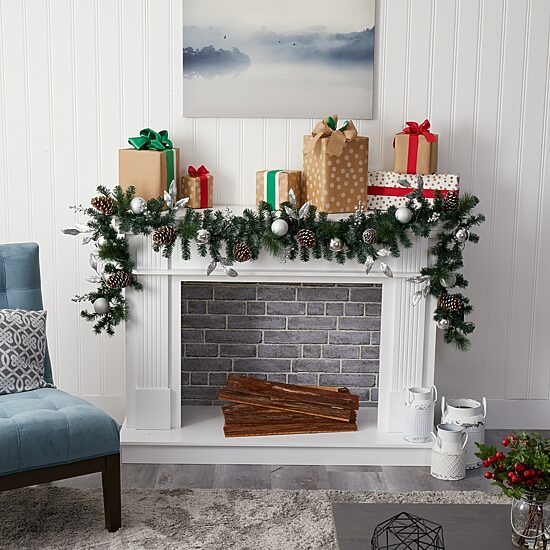 Nearly Natural Pre-Lit Indoor Garland
