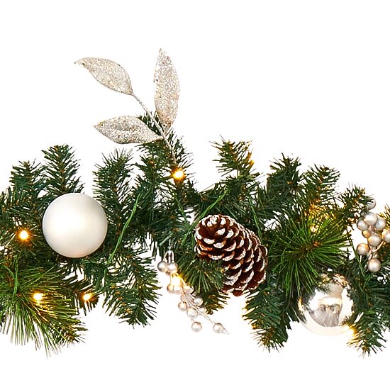 Nearly Natural Pre-Lit Indoor Garland