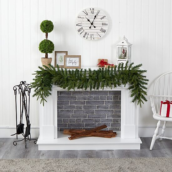 Nearly Natural Pre-Lit Indoor Garland