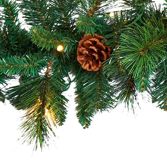 Nearly Natural Pre-Lit Indoor Garland