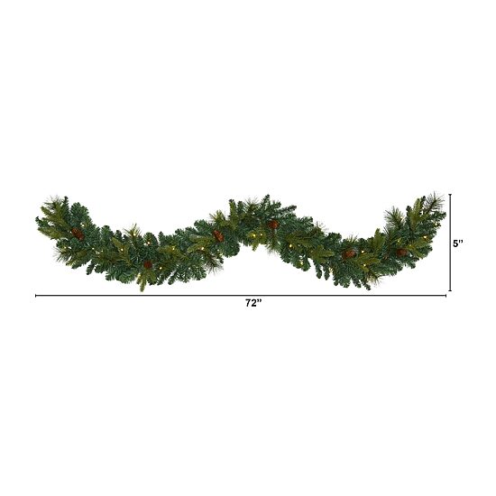 Nearly Natural Pre-Lit Indoor Garland