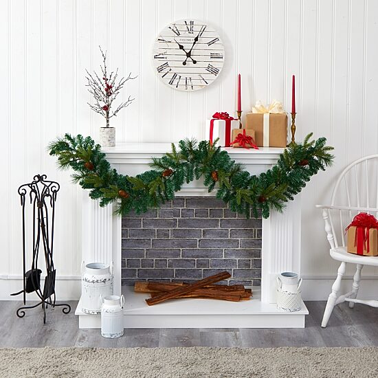 Nearly Natural Pre-Lit Indoor Garland