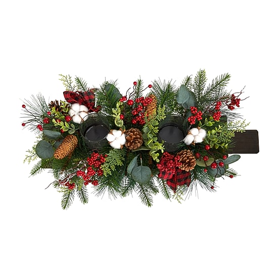 Nearly Natural Christmas Tabletop Decor