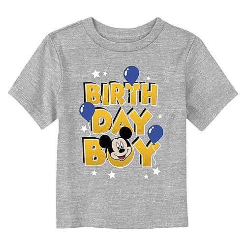 Disney Collection Toddler Boys Crew Neck Short Sleeve Regular Fit Mickey Mouse Graphic T-Shirt, 3t, Gray