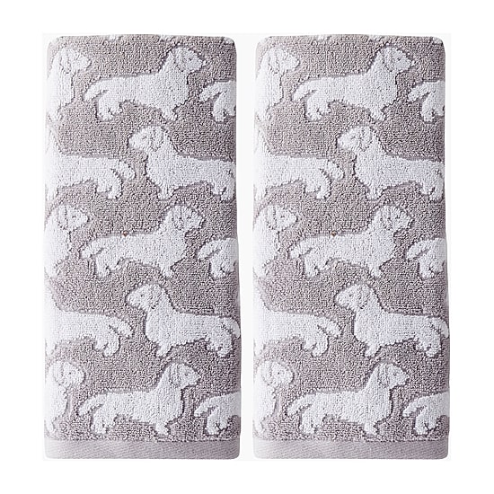 Saturday Knight Dog 2-pc. Hand Towel