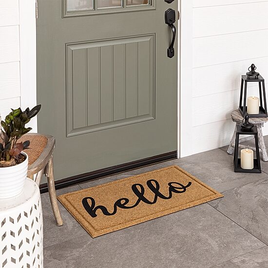 Mohawk Home Faux Coir Hello 18"X30" Doormat