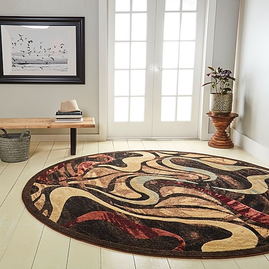 Home Dynamix Picasso Abstract Round Area Rug