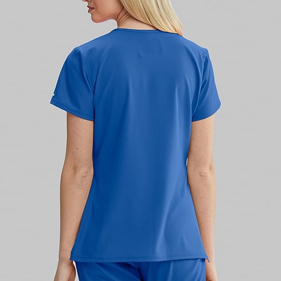 Skechers Sk102 Reliance 3-Pocket Crossover Womens V Neck Short Sleeve Tag Free Stretch Fabric Moisture Wicking Scrub Top