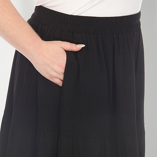 White Mark Womens Plus Maxi Skirt
