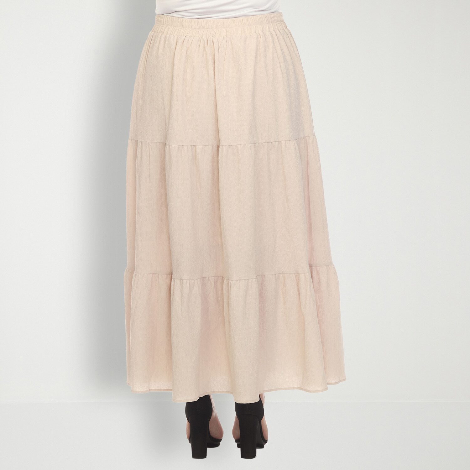 White Mark Womens Plus Maxi Skirt