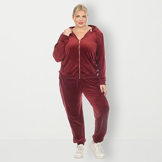 White Mark 2-pc. Track Suit Plus