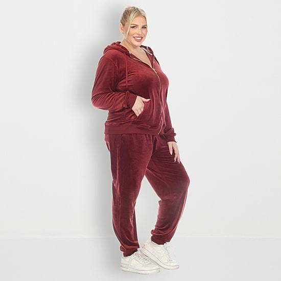 White Mark 2-pc. Track Suit Plus