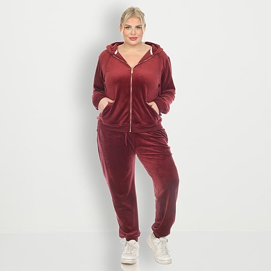 White Mark 2-pc. Track Suit Plus