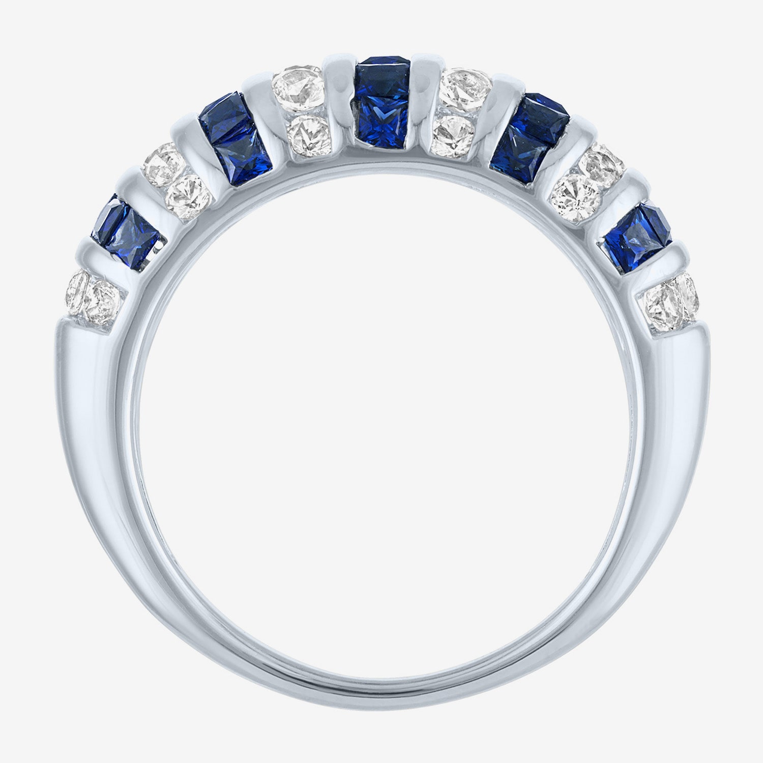 Womens Gemstone Sterling Silver Cocktail Ring