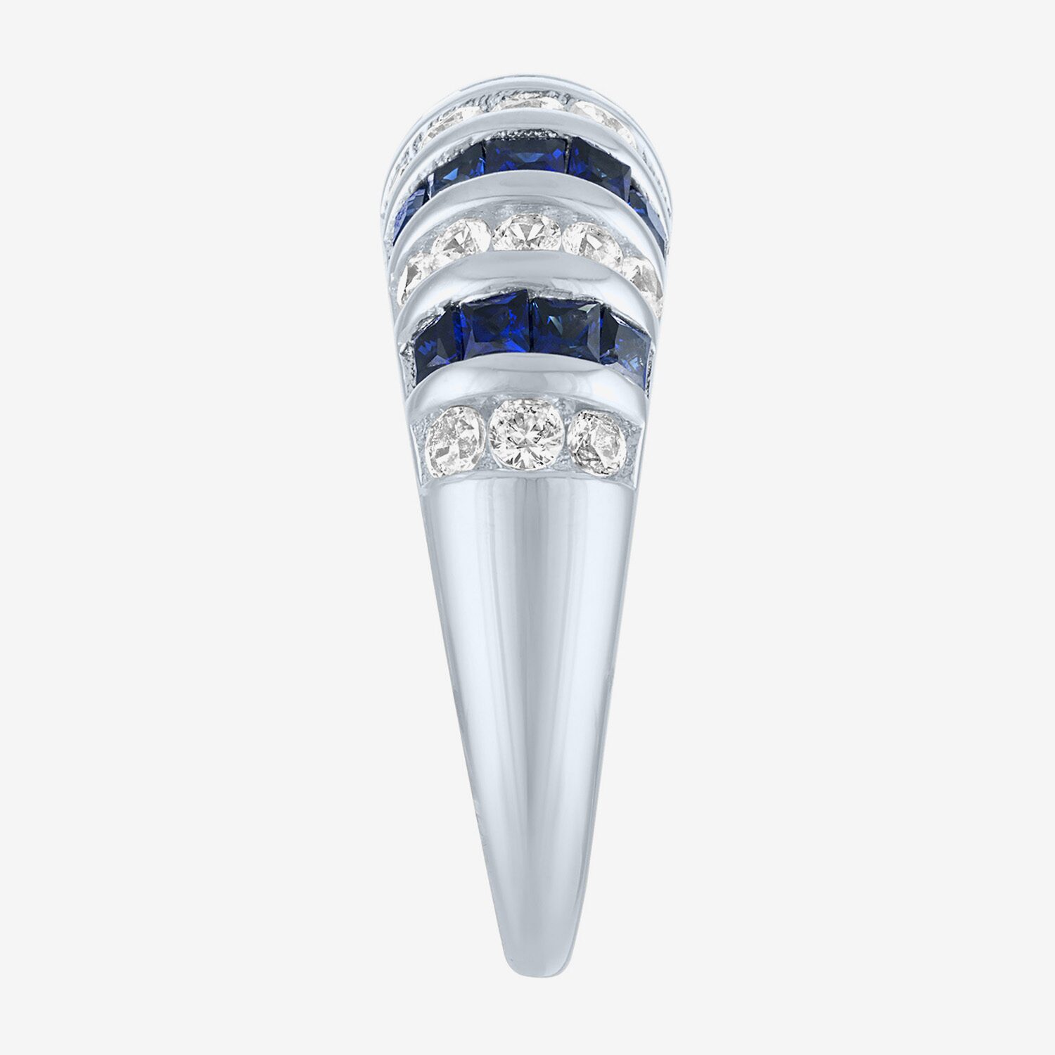 Womens Gemstone Sterling Silver Cocktail Ring