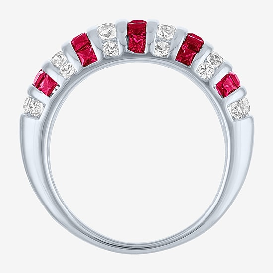 Womens Gemstone Sterling Silver Cocktail Ring