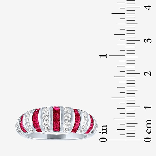 Womens Gemstone Sterling Silver Cocktail Ring