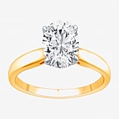 2 CT.Lab-Grown (I / SI2) Diamond Oval-cut Solitaire Engagement Ring in 14K Gold