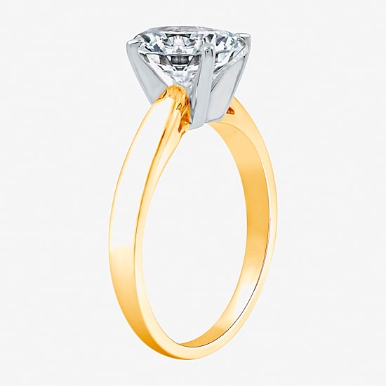 2 CT.Lab-Grown (I / SI2) Diamond Oval-cut Solitaire Engagement Ring in 14K Gold