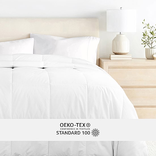 Casual Comfort 100% Cotton Down Alternative Comforter and Duvet Insert