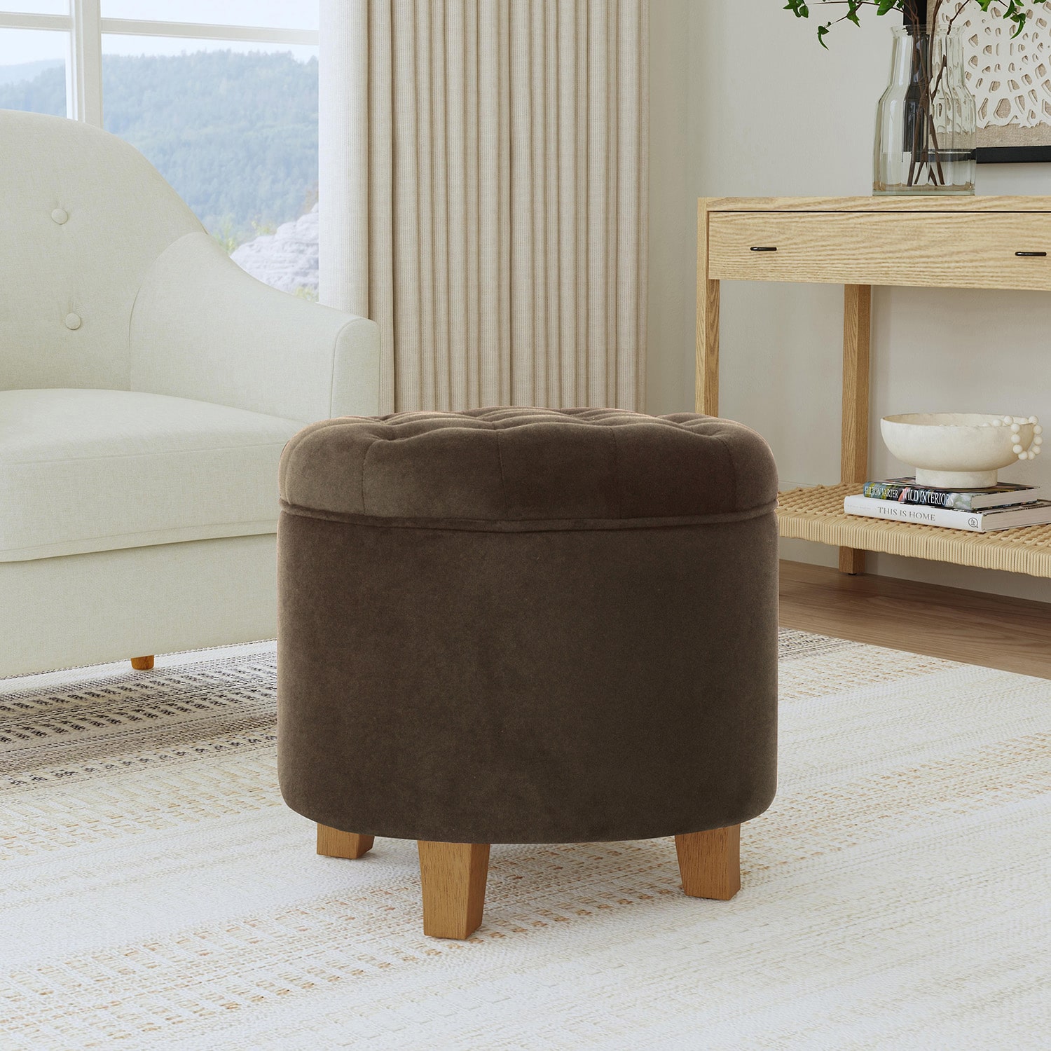 HOMEPOP Homepop Lift-Top Ottoman
