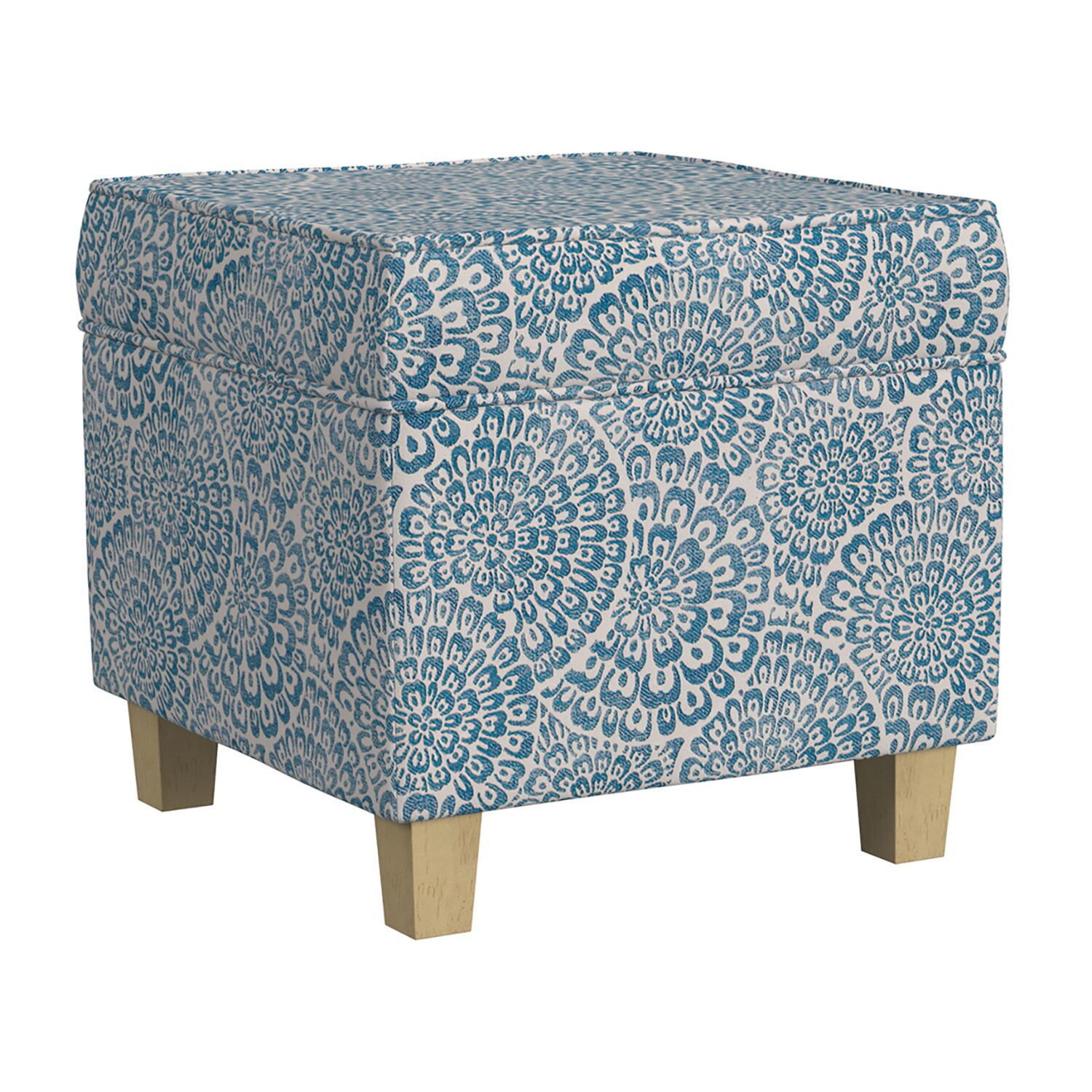 HOMEPOP Homepop Storage Lift-Top Upholstered Floral Ottoman