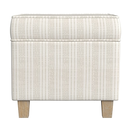HOMEPOP Homepop Storage Lift-Top Upholstered Striped Ottoman