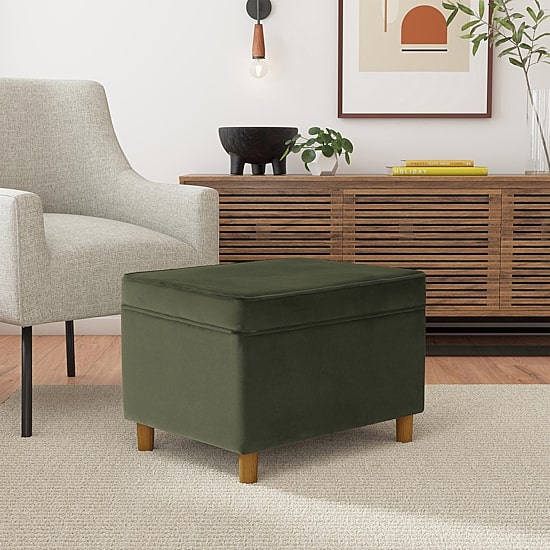 HOMEPOP Homepop Dinah Storage Lift-Top Upholstered Ottoman