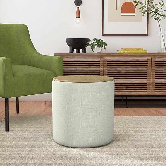HOMEPOP Homepop Storage Lift-Top Upholstered Ottoman