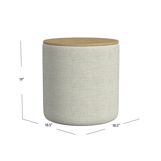HOMEPOP Homepop Storage Lift-Top Upholstered Ottoman
